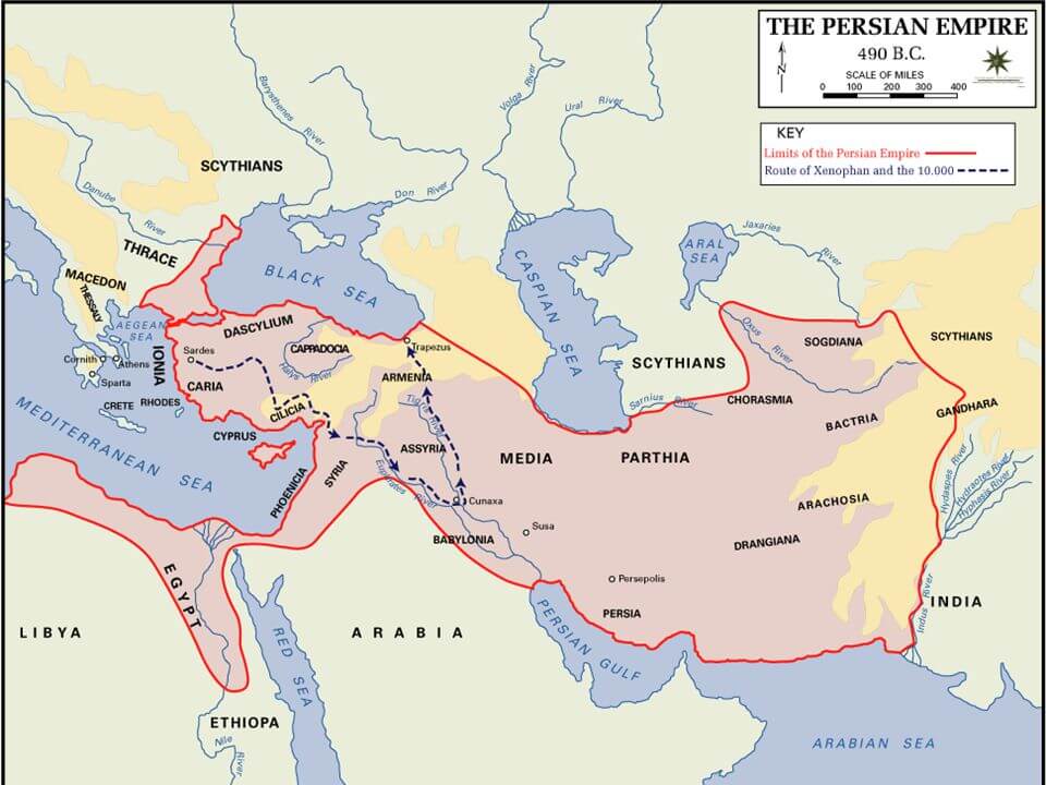 карта персии